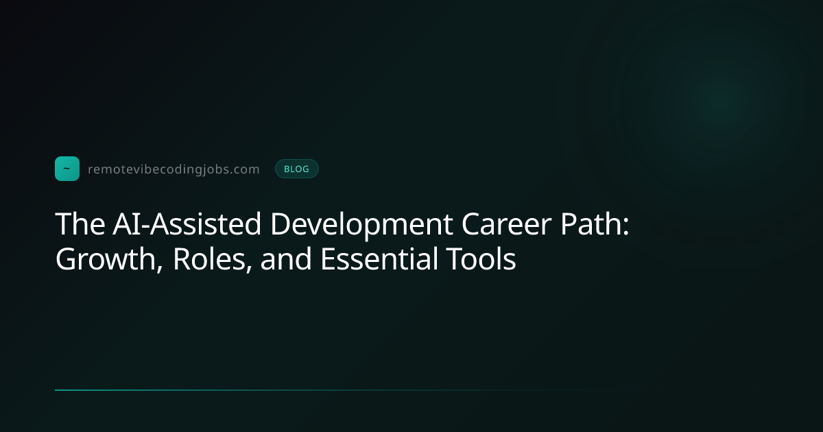 The AI-Assisted Development Career Path: Growth, Roles, a... | Remote ...
