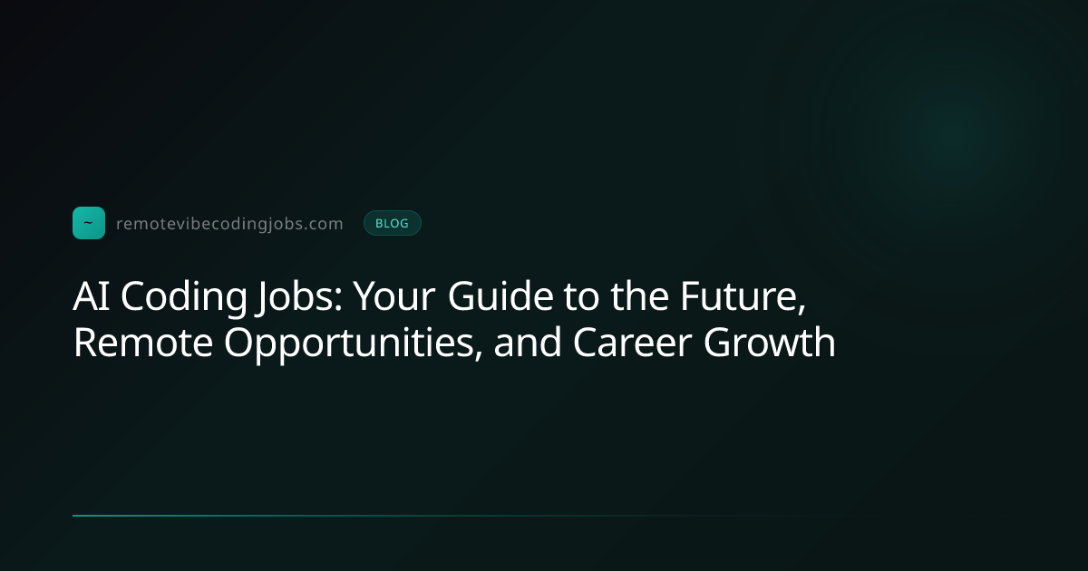 AI Coding Jobs: Your Guide to the Future, Remote Opportun... | Remote ...