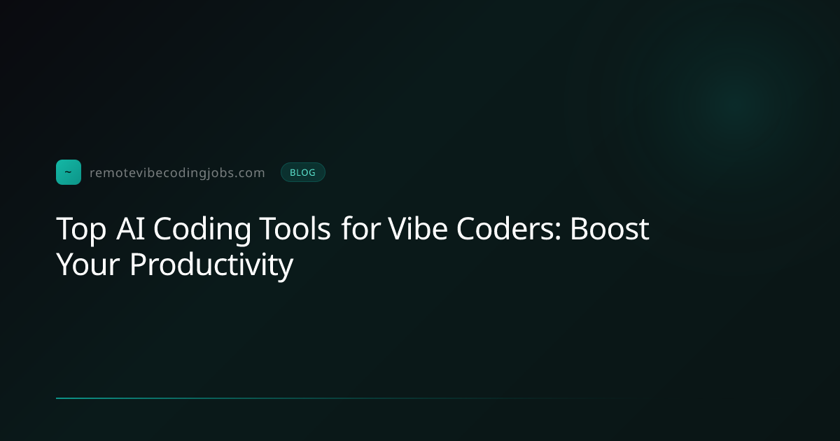 Top AI Coding Tools for Vibe Coders: Boost Your Productivity | Remote ...