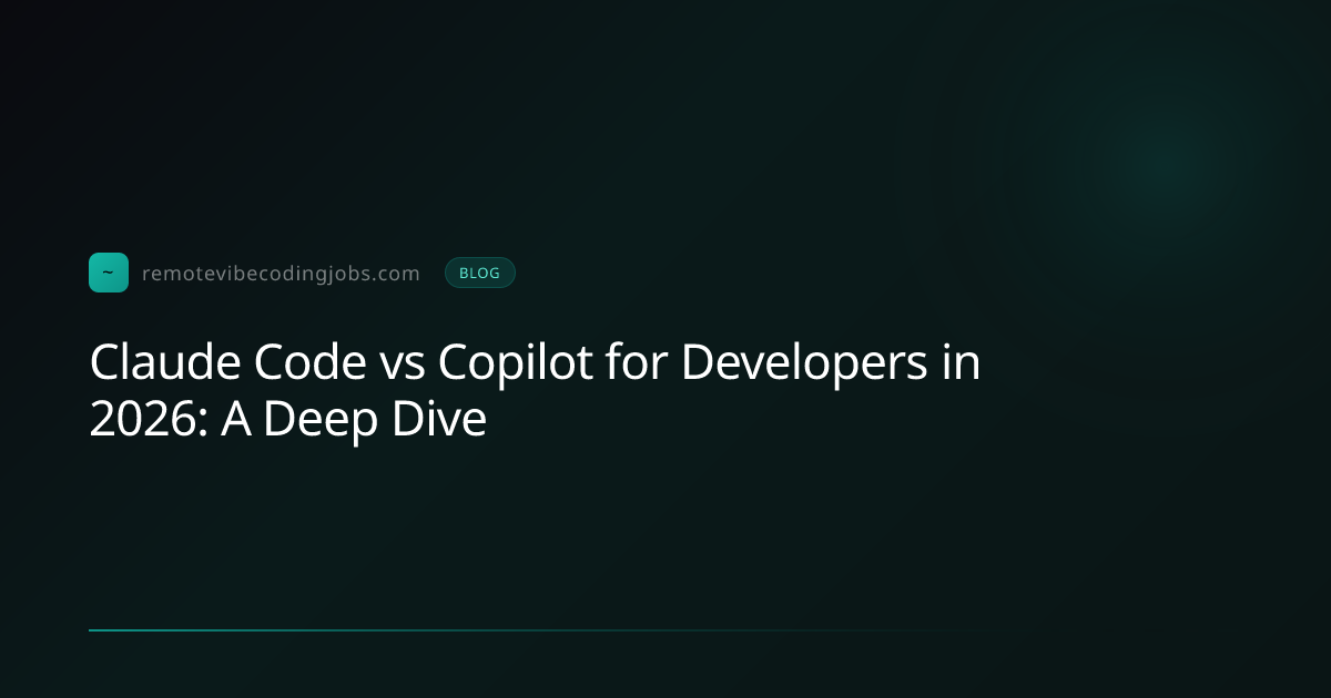 Claude Code vs Copilot for Developers in 2026: A Deep Dive | Remote ...